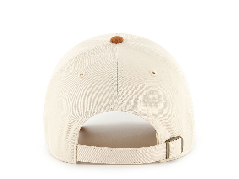47 Brand New York Yankees Script Suede Visor Natural Clean Up Strapback Cap
