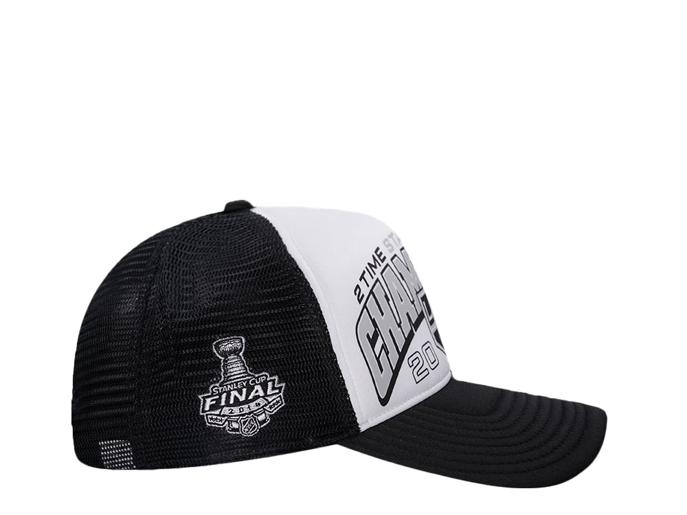 47Brand Los Angeles Kings Vintage 2014 Stanley Cup Black Foam Champ Offside Trucker Snapback Cap