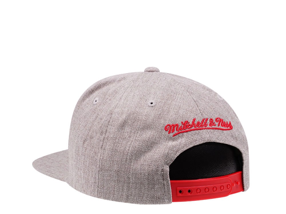 Mitchell & Ness Toronto Raptors Hardwood Classics Heather Snapback Cap