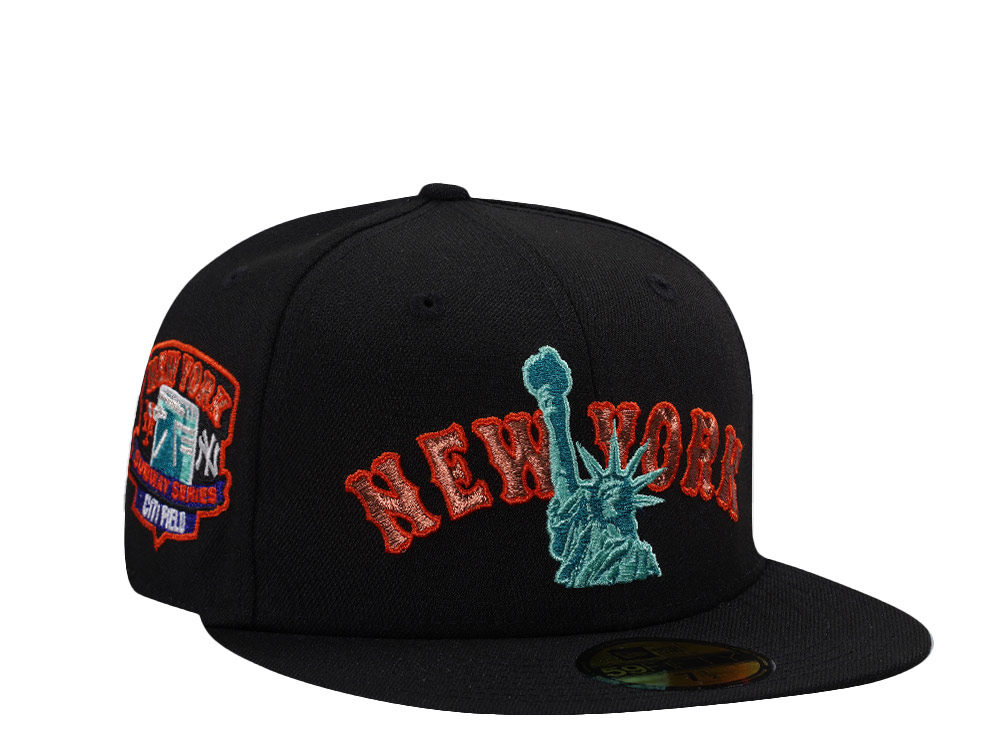 New Era New York Mets Subway Series Statue Black Prime Edition 59Fifty Fitted Cap