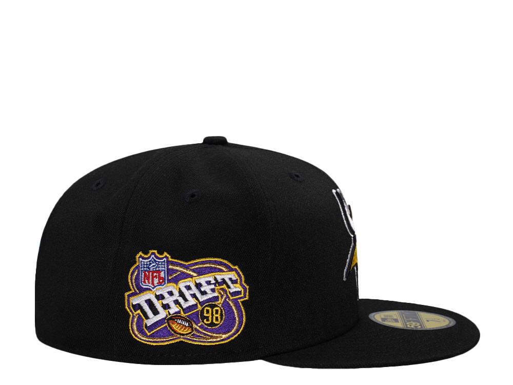 New Era Minnesota Vikings Draft 1998 Black Prime Edition 59Fifty Fitted Cap