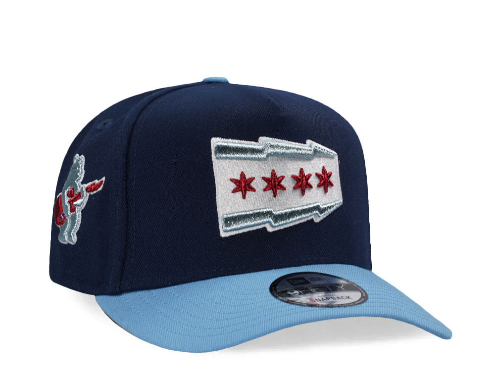 New Era Chicago Cubs Ocean Two Tone Edition 9Fifty A Frame Snapback Cap