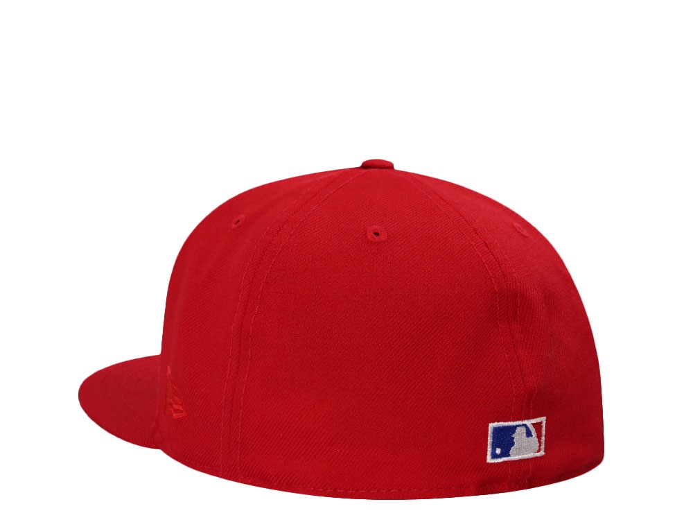New Era Brooklyn Dodgers World Series 1955 Scarlet Wool Prime Edition 59Fifty Fitted Cap