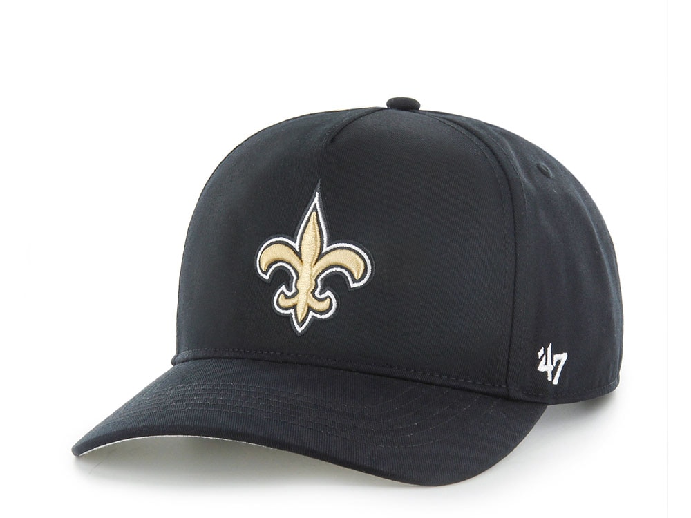47Brand New Orleans Saints Black Classic Edition Hitch Snapback Cap