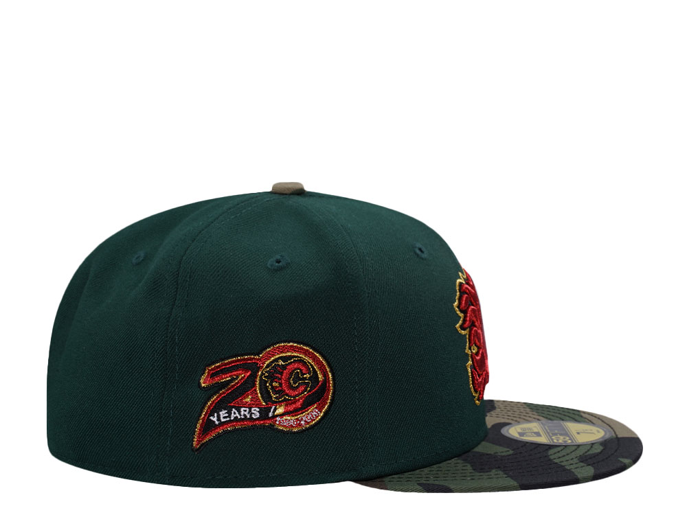 New Era Calgary Flames 20th Anniversary Forest Camo Prime Edition 59Fifty Fitted Cap