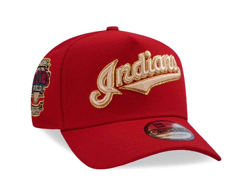 New Era Cleveland Indians Jacobs Field Red Prime Edition 9Forty A Frame Snapback Cap