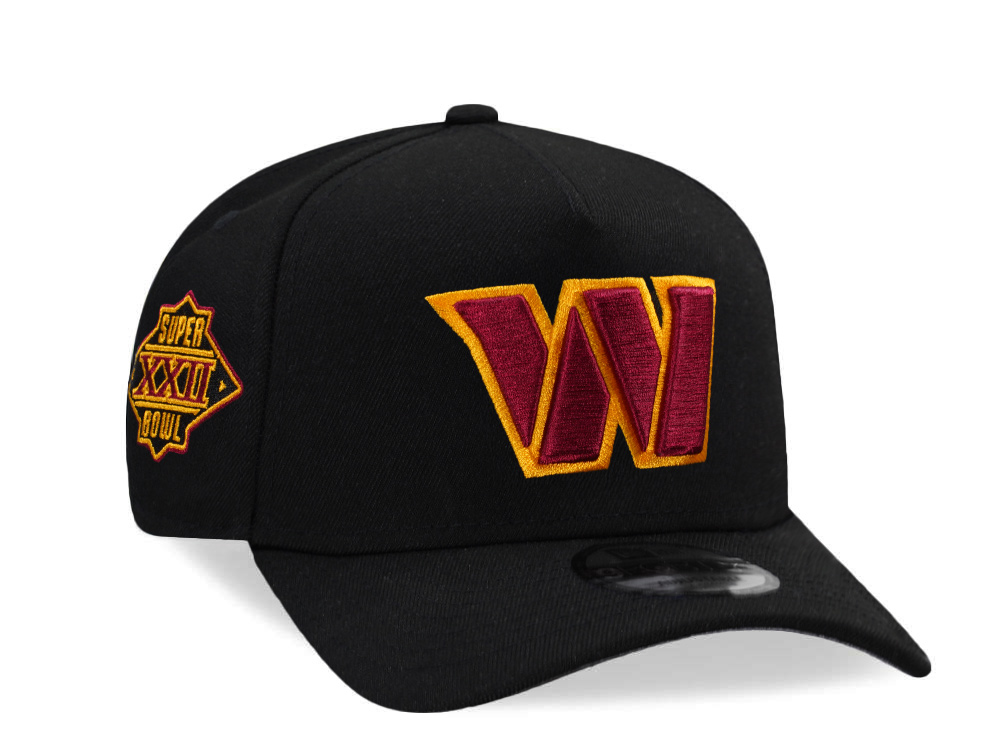 New Era Washington Commanders Super Bowl XXII Black Prime Edition 9Forty A Frame Snapback Cap