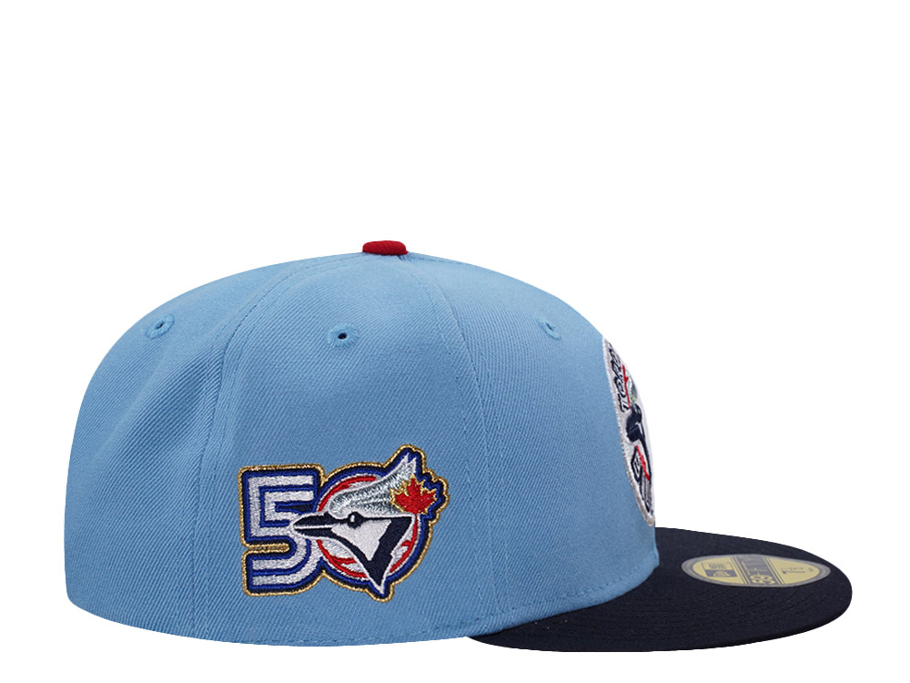 New Era Toronto Blue Jays 50th Anniversary Sky Blue Two Tone Edition 59Fifty Fitted Cap