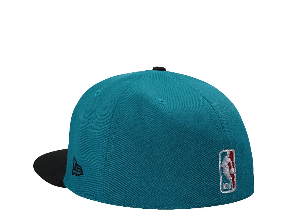 New Era Detroit Pistons 50th Anniversary Aqua Teal Two Tone Edition 59Fifty Fitted Cap