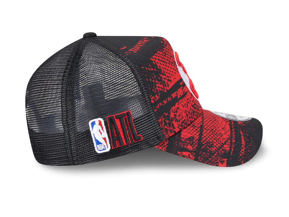 New Era Atlanta Hawks NBA Tip Off 2024 Trucker 9Forty A Frame Snapback Cap