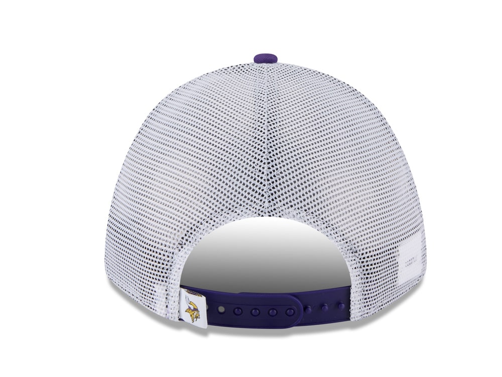 New Era Minnesota Vikings Official Team Color Edition 9Forty M Crown A Frame Trucker Snapback Cap