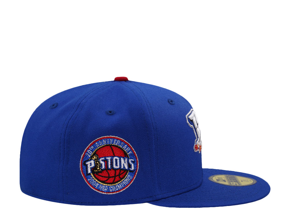 New Era Detroit Pistons 20th Anniversary Blue Prime Edition 59Fifty Fitted Cap