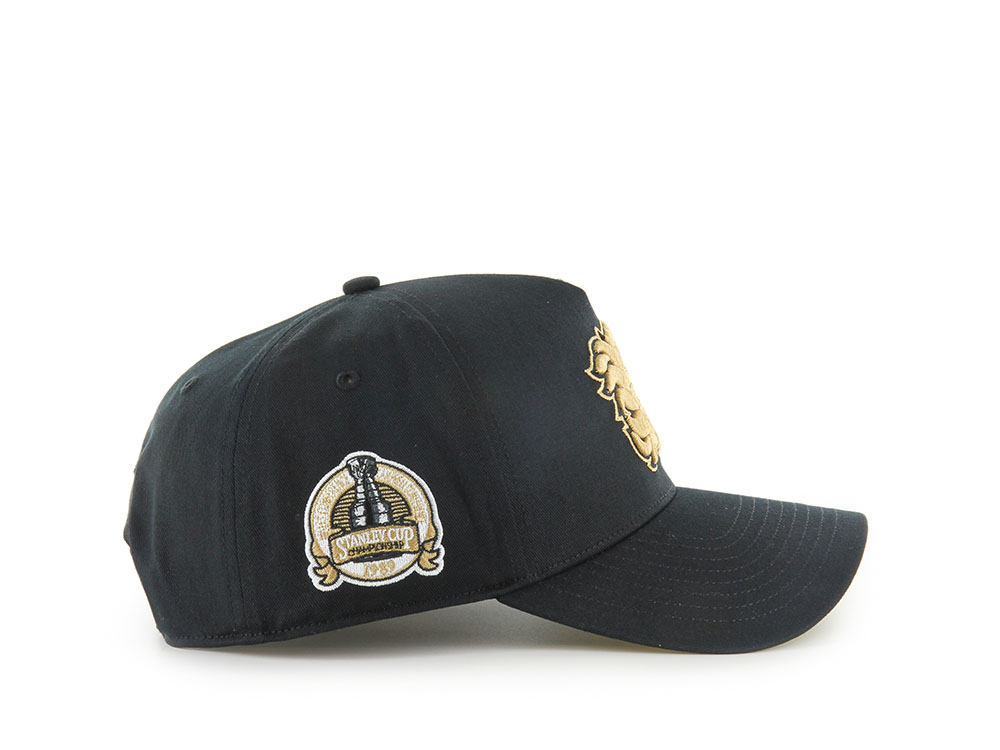 47Brand Calgary Flames Vintage Stanley Black Sure Shot Edition MVP Snapback Cap