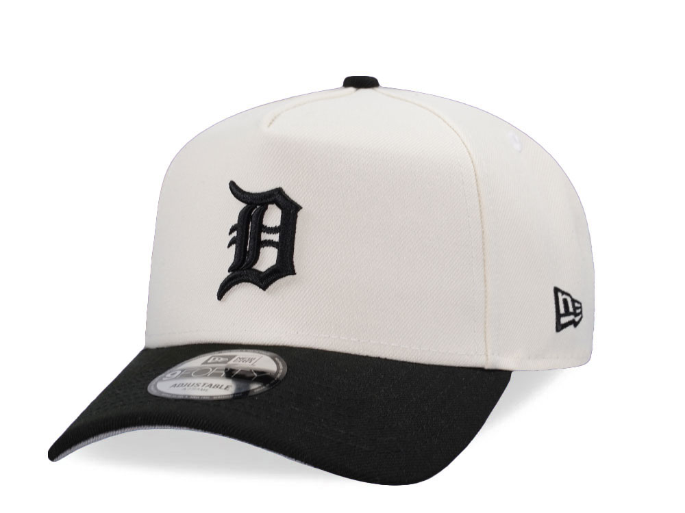 New Era Detroit Tigers Chrome Black Two Tone Edition 9Forty A Frame Snapback Cap