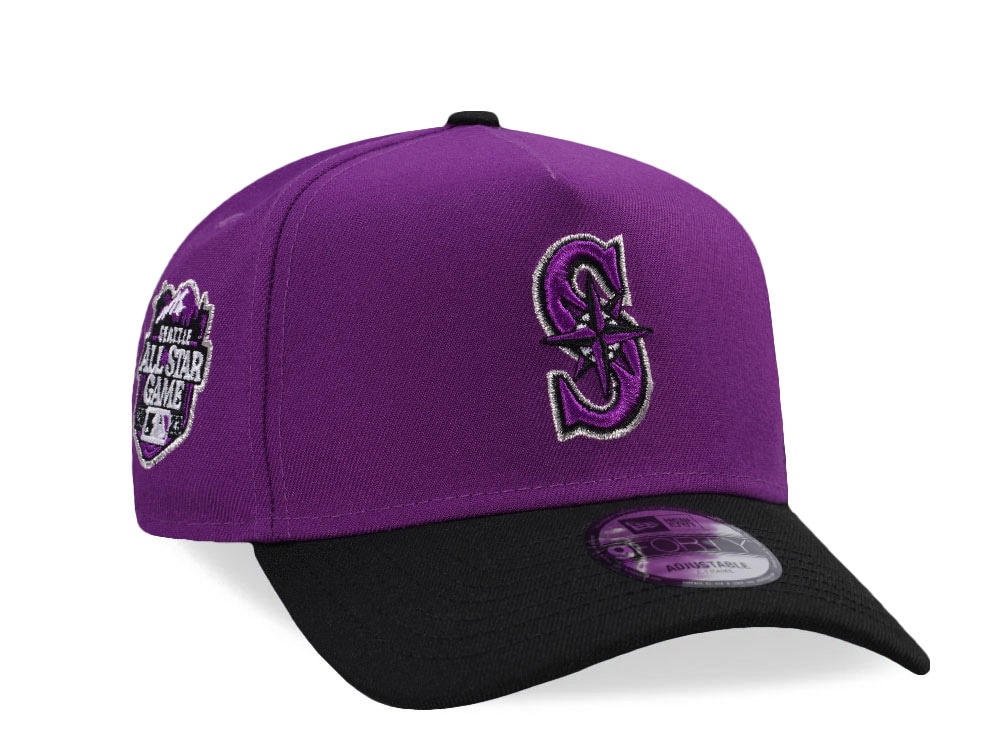New Era Seattle Mariners All Star Game 2023 Grape Two Tone Edition 9Forty A Frame Snapback Cap