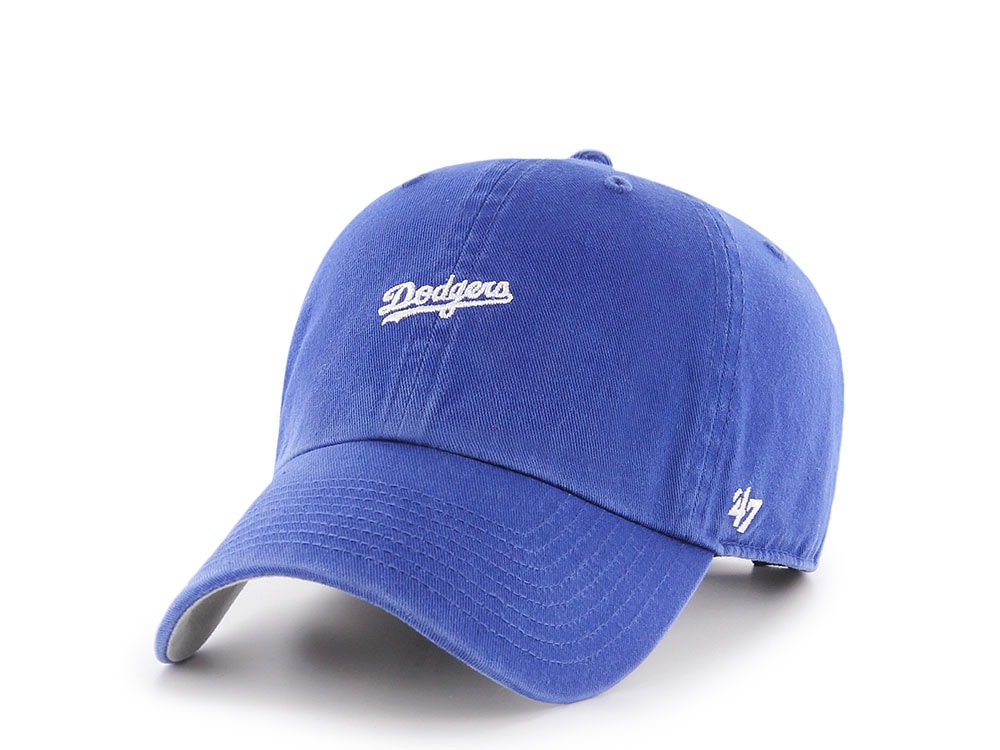 47Brand Los Angeles Dodgers Royal Blue Base Runner Edition Clean Up Strapback Cap