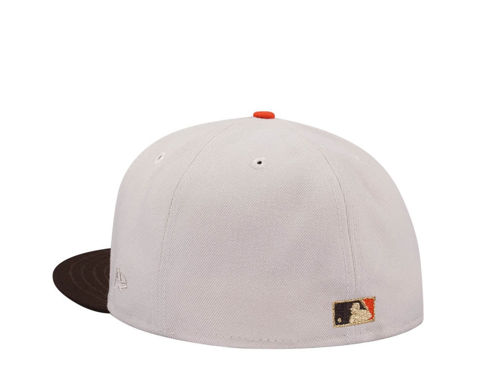 New Era Baltimore Orioles 30th Anniversary Stone Gold Two Tone Edition 59Fifty Fitted Cap