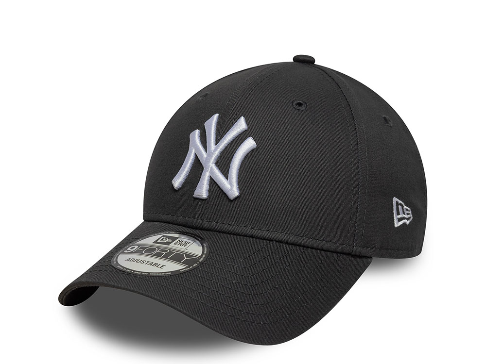 New Era New York Yankees League Essential Dark Gray Edition 9Forty Strapback Cap