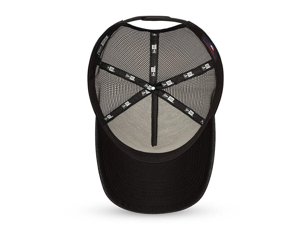 New Era Los Angeles Lakers  Black Graphite Trucker Snapback Cap