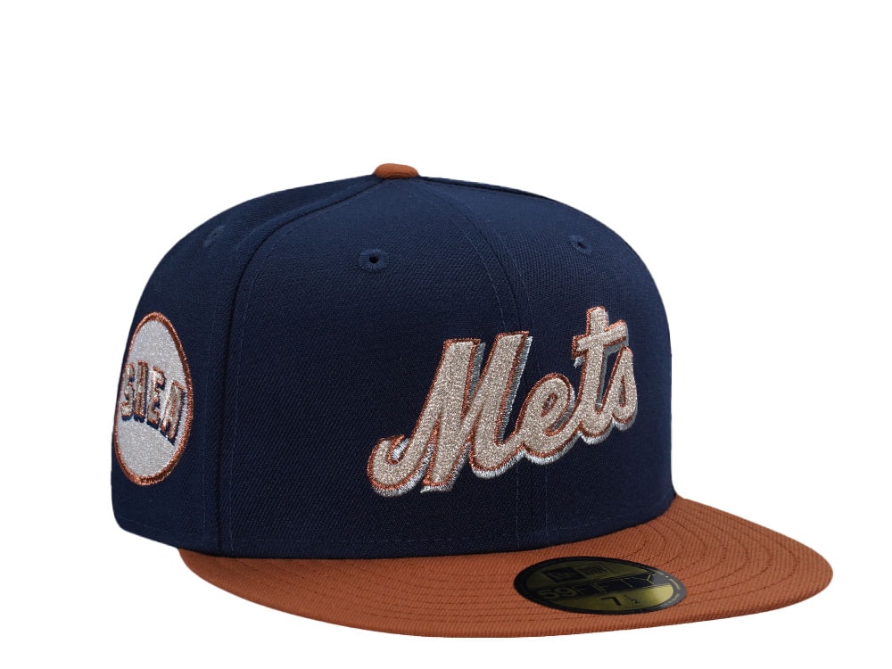 New Era New York Mets Shea Stadium Chainstitch Oceanblue Two Tone Edition 59Fifty Fitted Cap