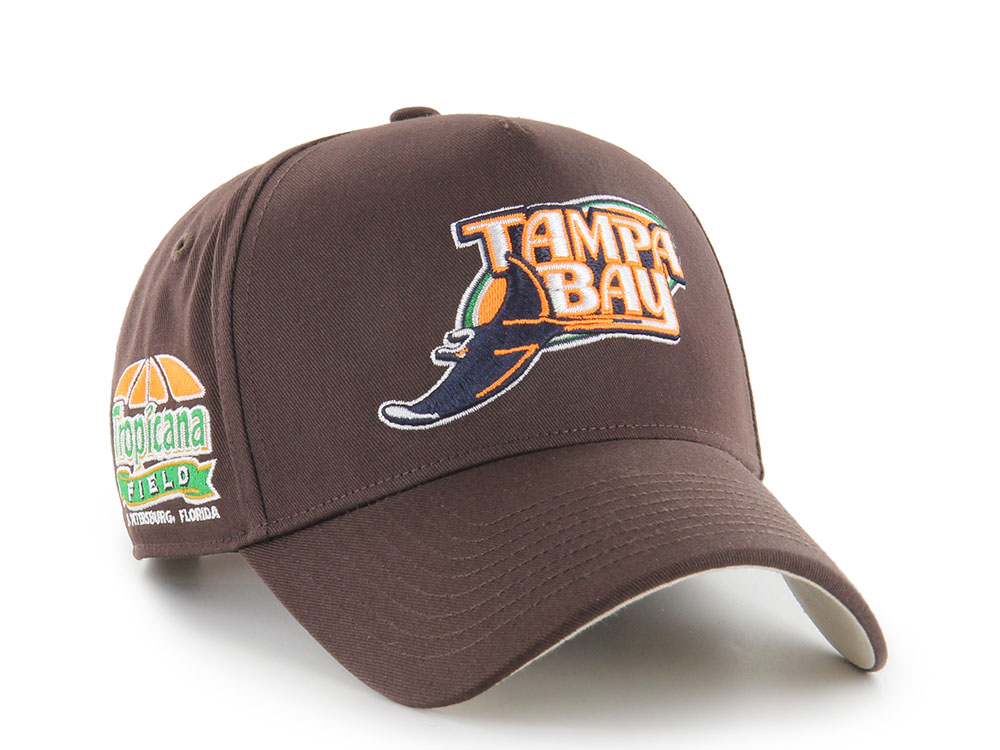 47Brand Tampa Bay Rays Cooperstwon Tropicana Field Brown Edition MVP Snapback Cap