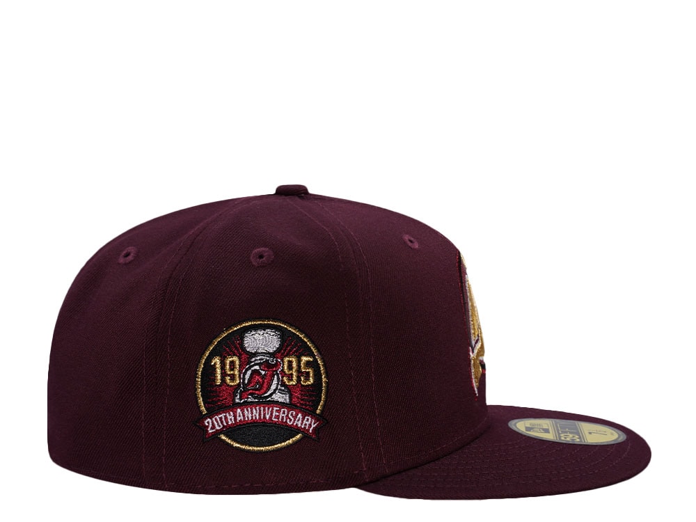 New Era New Jersey Devils 20th Anniversary Maroon Prime Edition 59Fifty Fitted Cap