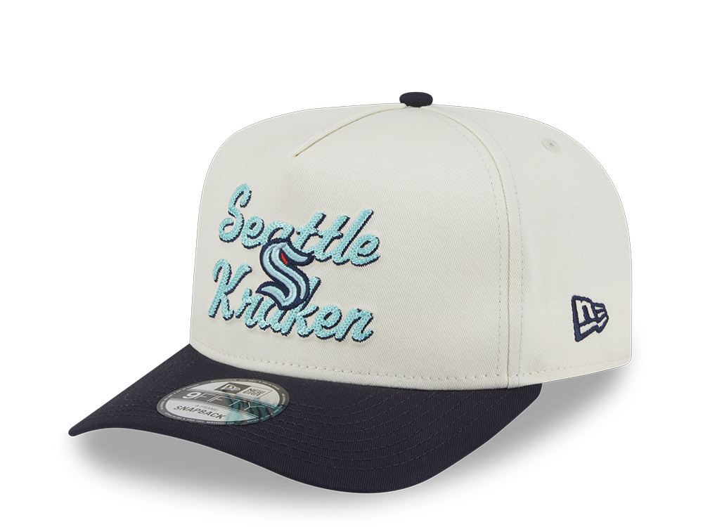 New Era Seattle Kraken Chainstitch 9Fifty A Frame Snapback Cap