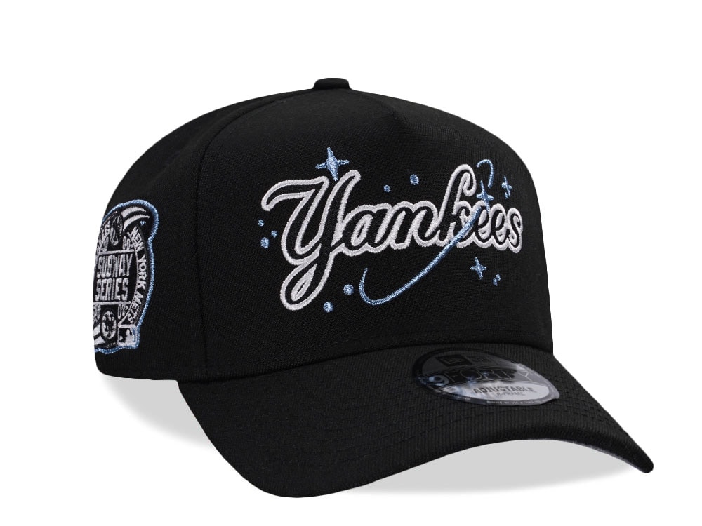 New Era New York Yankees Subway Series 2000 Space Script Black Prime Edition 9Forty A Frame Snapback Cap