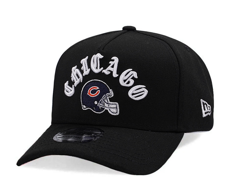 New Era Chicago Bears Helmet Black Prime Edition 9Forty A Frame Snapback Cap