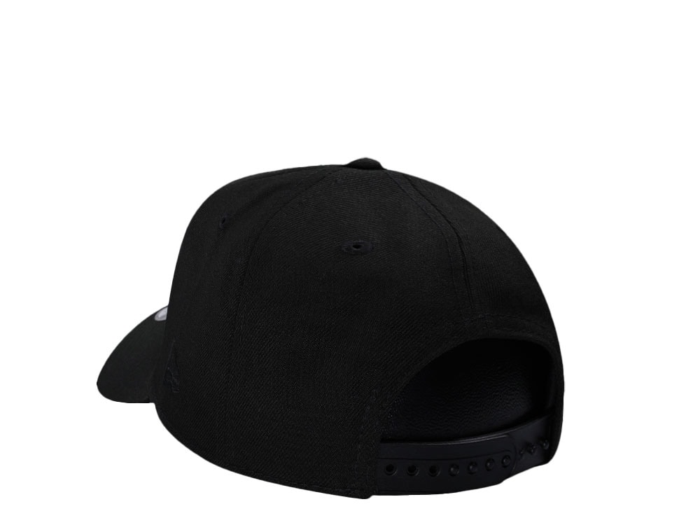 New Era Boston Red Sox Black On Black 9Forty A Frame Snapback Cap