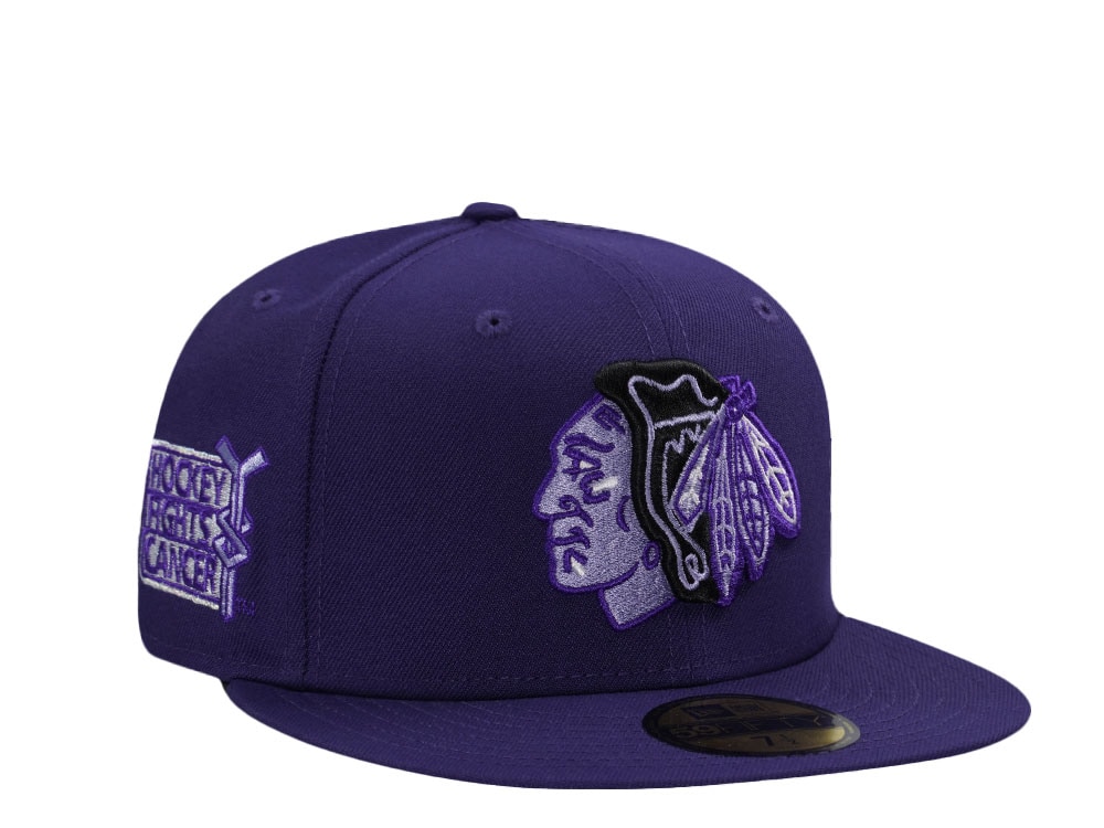 New Era Chicago Blackhawks Hockey Fights Cancer Edition 59Fifty Fitted Cap