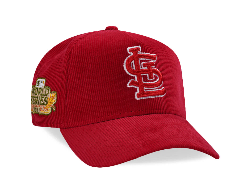 New Era St. Louis Cardinals World Series 2011 Red Corduroy Prime Edition 9Forty A Frame Snapback Cap
