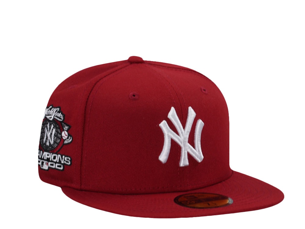 New Era New York Yankees World Series Champions 2000 Red Prime Edition 59Fifty Fitted Cap