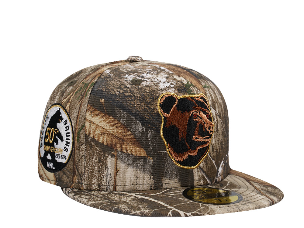 New Era Boston Bruins 50th Anniversary Realtree Prime Edition 59Fifty Fitted Cap