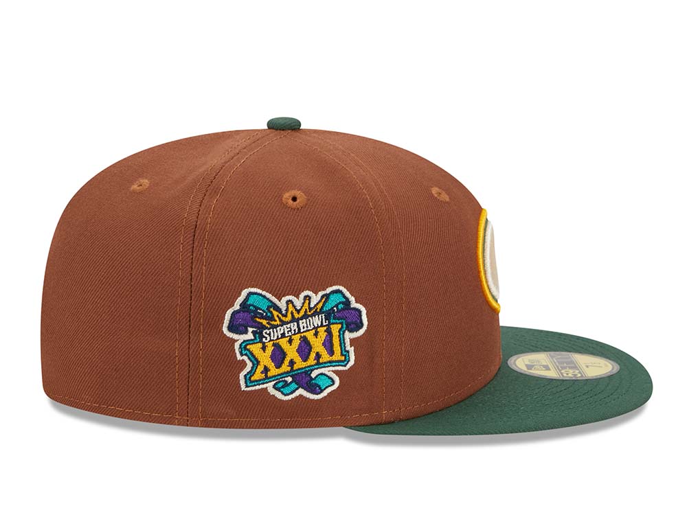 New Era Green Bay Packers Super Bowl XXXI Harvest Two Tone Edition 59Fifty Fitted Cap