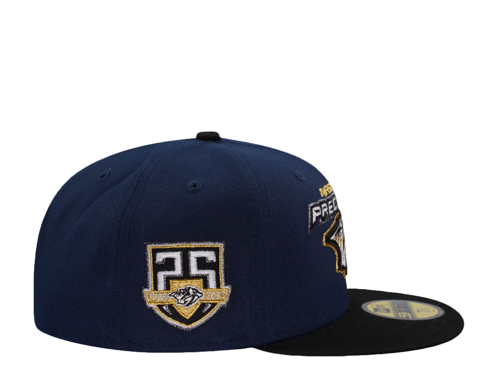 New Era Nashville Predators 25th Anniversary Navy Prime Edition 59Fifty Fitted Cap