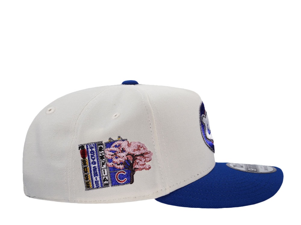 New Era Chicago Cubs Tokyo Series 20025 Chrome Two Tone Edition 9Fifty A Frame Snapback Cap