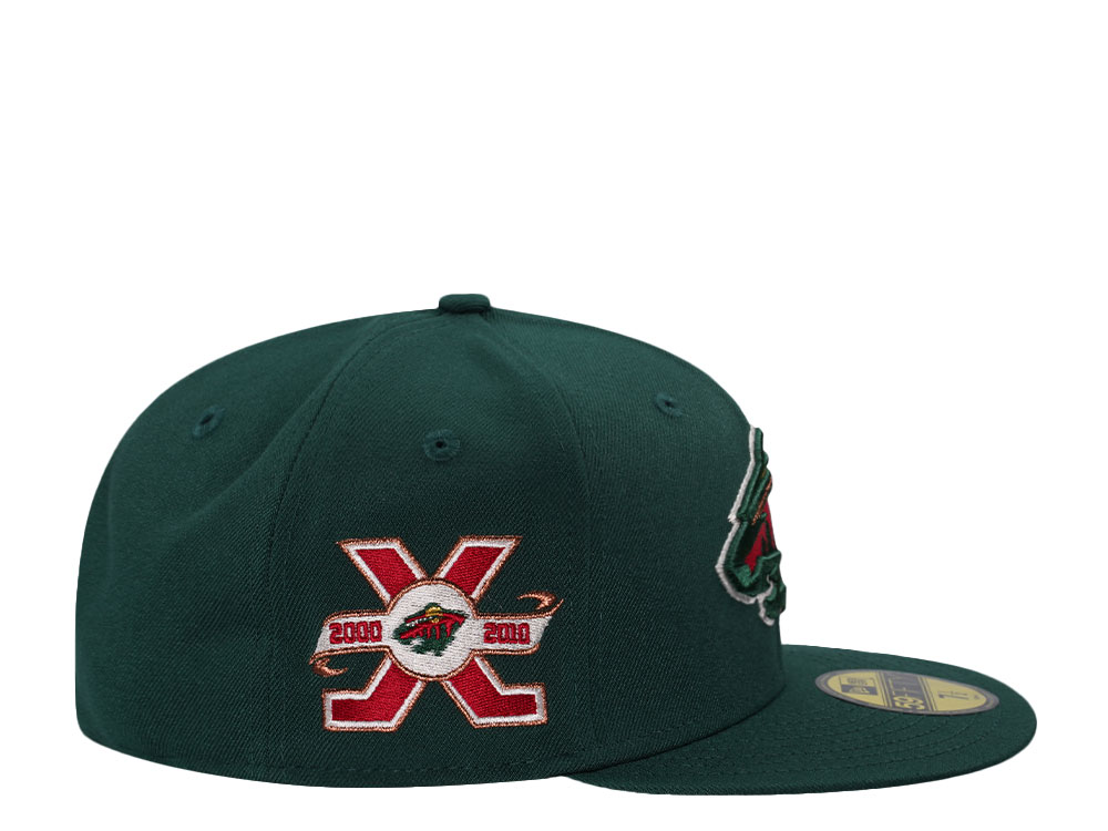 New Era Minnesota Wild 10th Anniversary Green Prime Edition 59Fifty Fitted Cap