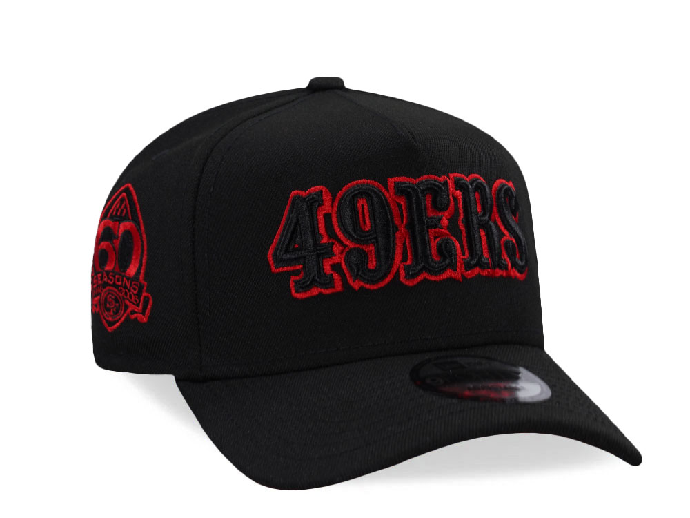 New Era San Francisco 49ers 60 Seasons Red Detail Edition 9Forty A Frame Snapback Cap