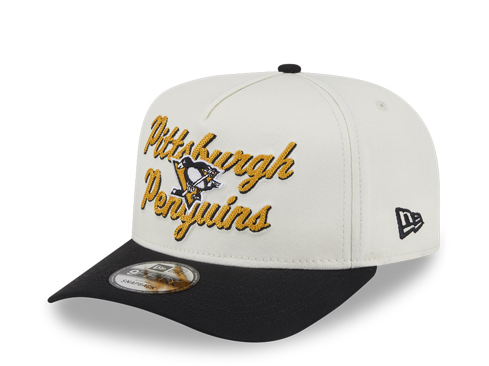 New Era Pittsburgh Penguins Chainstitch 9Fifty A Frame Snapback Cap