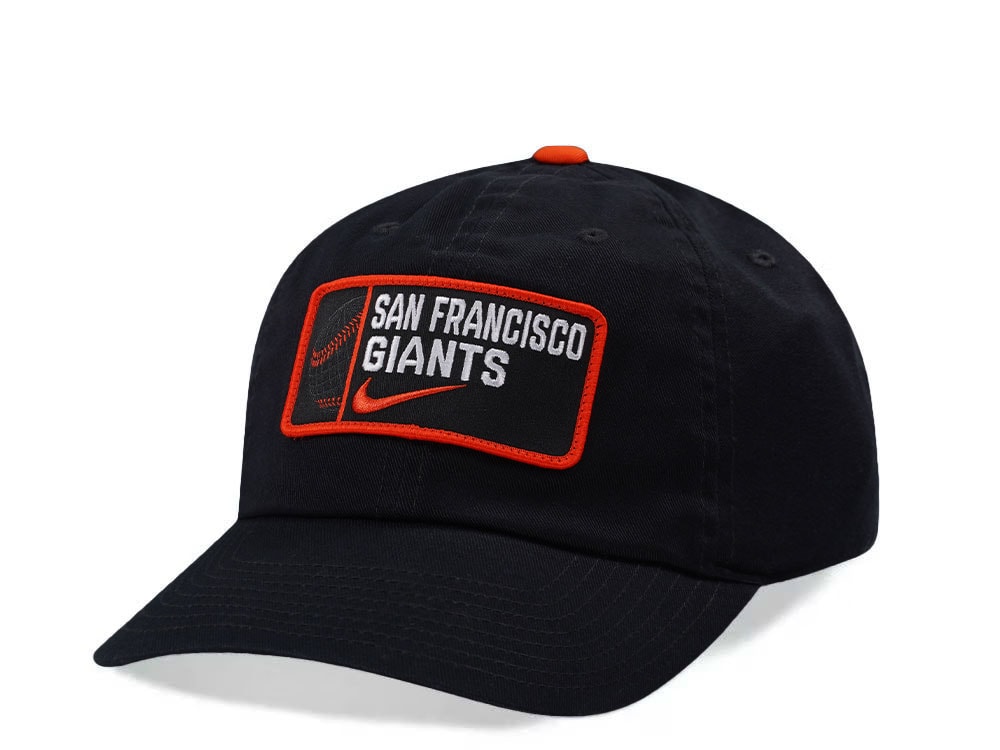 Nike San Francisco Giants Primetime Club Black Edition Strapback Cap