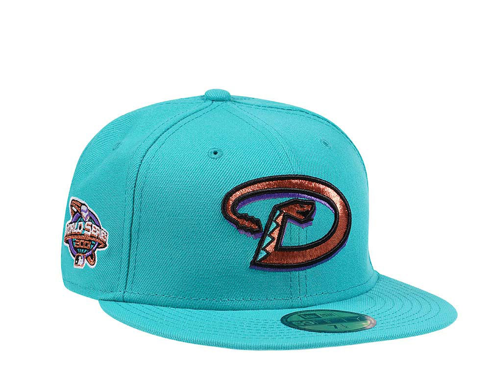 New Era Arizona Diamondbacks World Series 2001 Teal Prime Edition 59Fifty Fitted Cap
