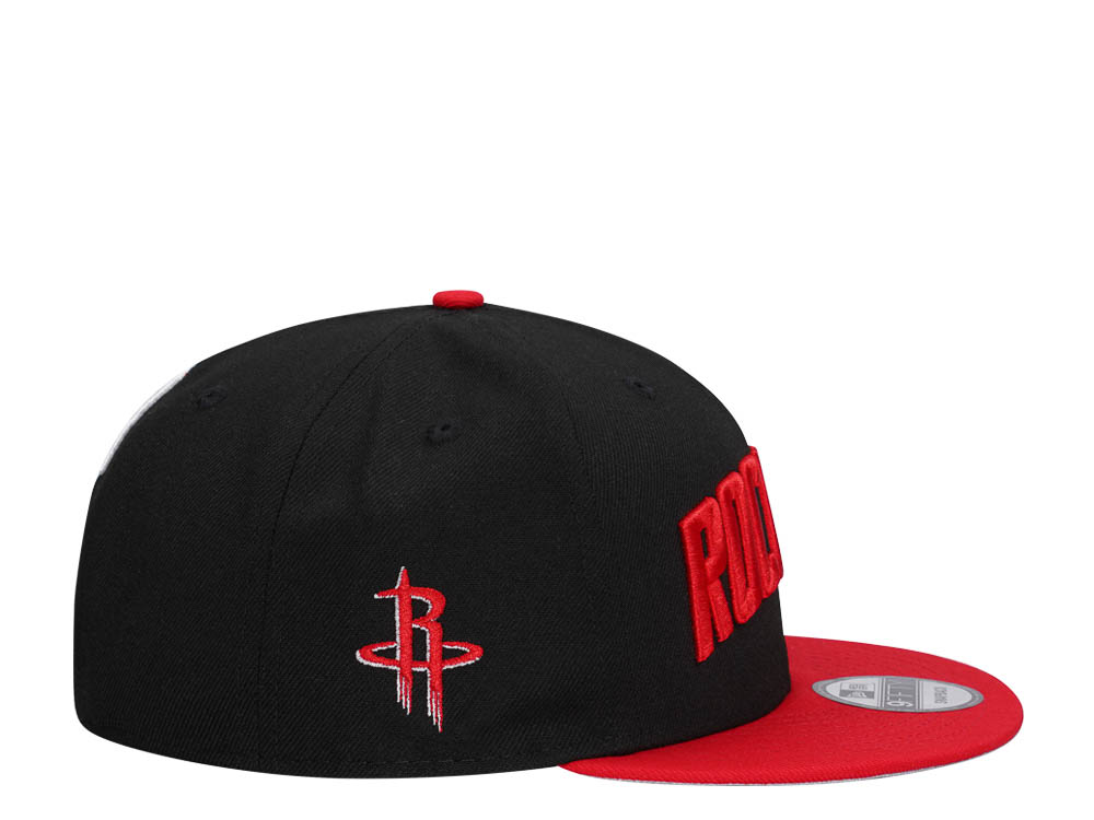 New Era Houston Rockets Black and Red Two Tone Edition 9Fifty Snapback Cap