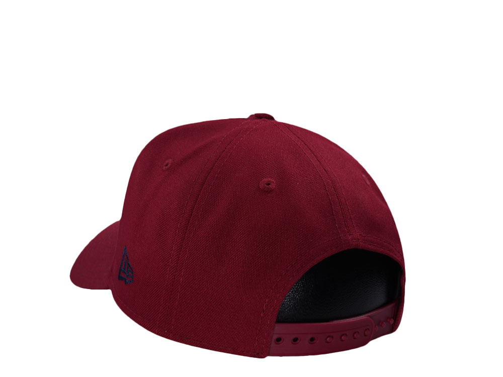 New Era New York Rangers 100th Anniversary Cardinal Red Prime Edition 9Forty A Frame Snapback Cap