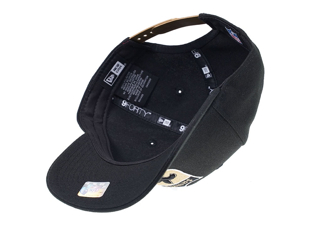 New Era New Orleans Saints Curved Black Edition 9Forty Snapback Cap