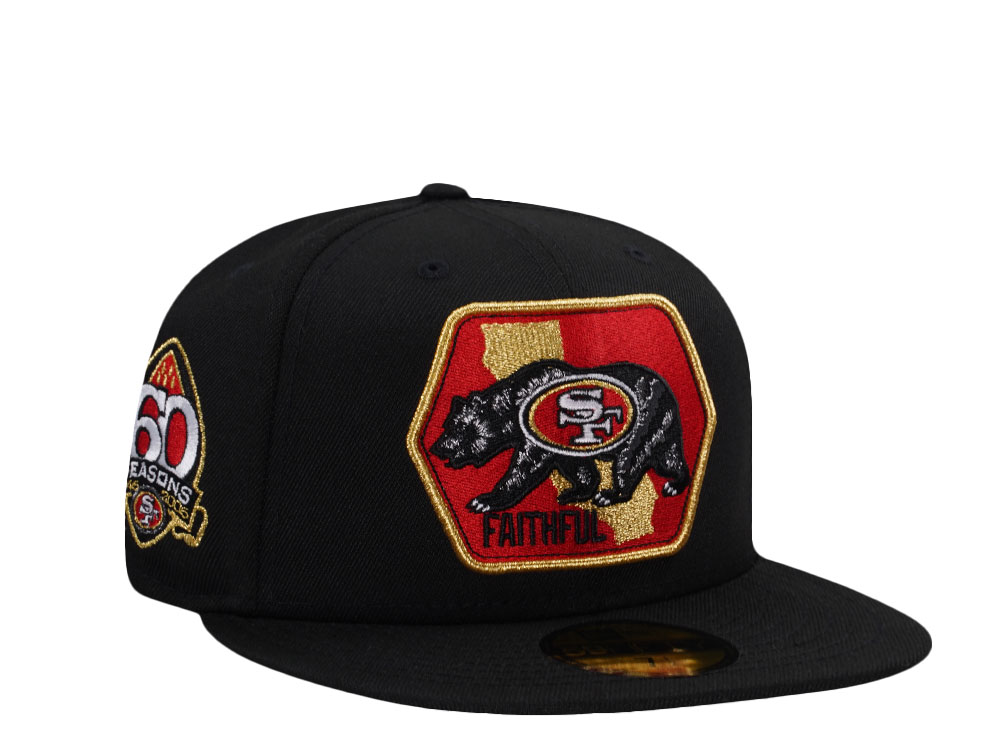 New Era San Francisco 49ers 60 Seasons Black Prime Edition 59Fifty Fitted Cap