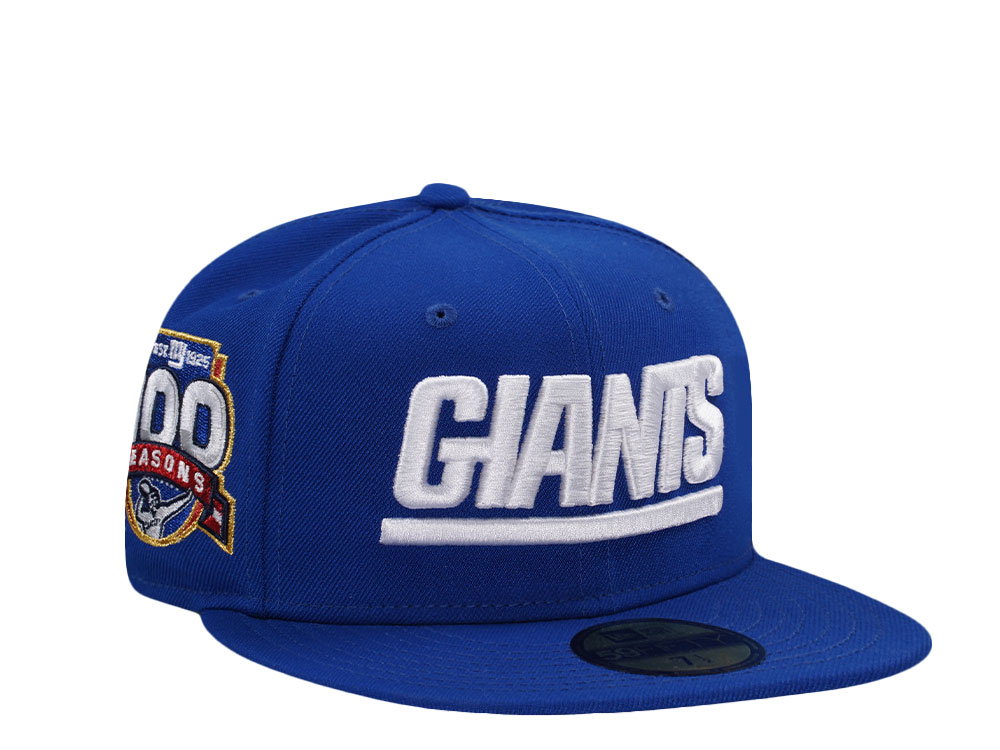 New Era New York Giants 100 Seasons Blue Prime Edition 59Fifty Fitted Cap