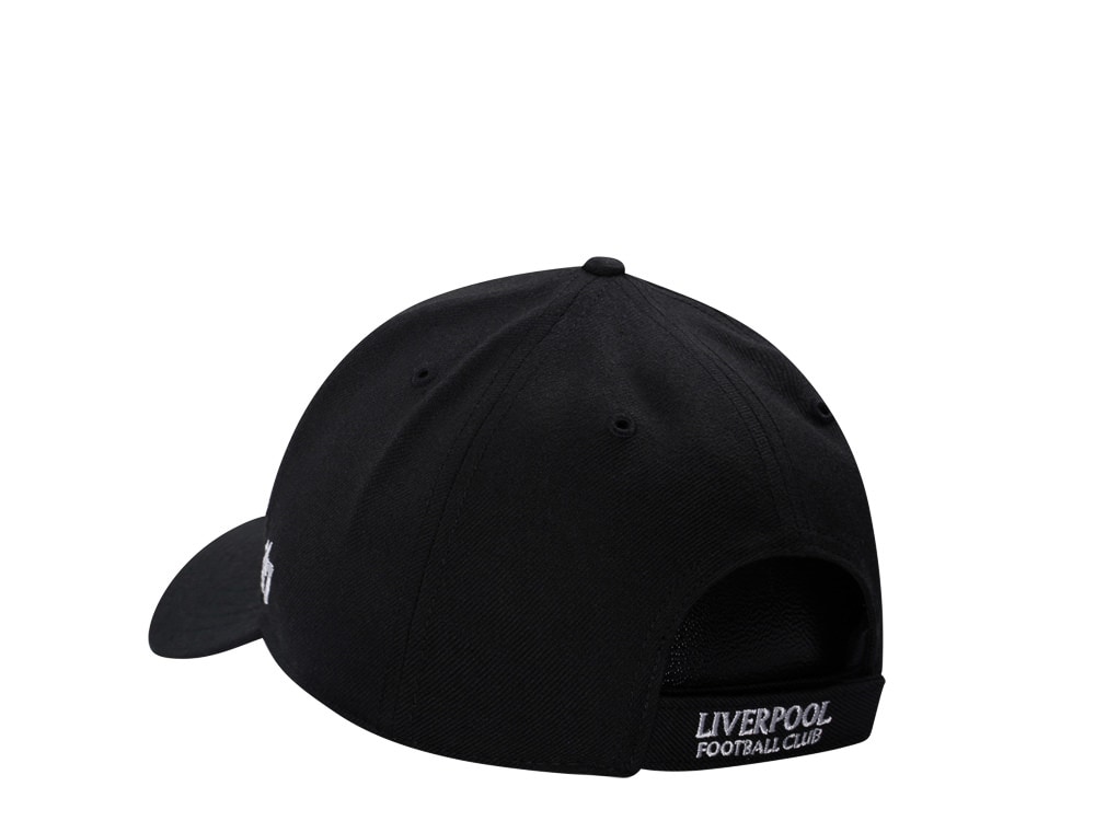 47Brand Liverpool FC Black and White MVP Strapback Cap