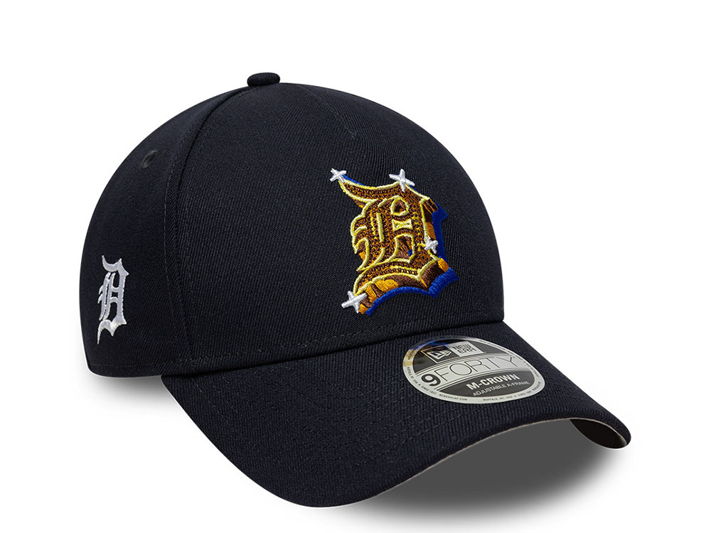New Era Detroit Tigers Emblem Navy Prime 9Forty A Frame M Crown Snapback Cap