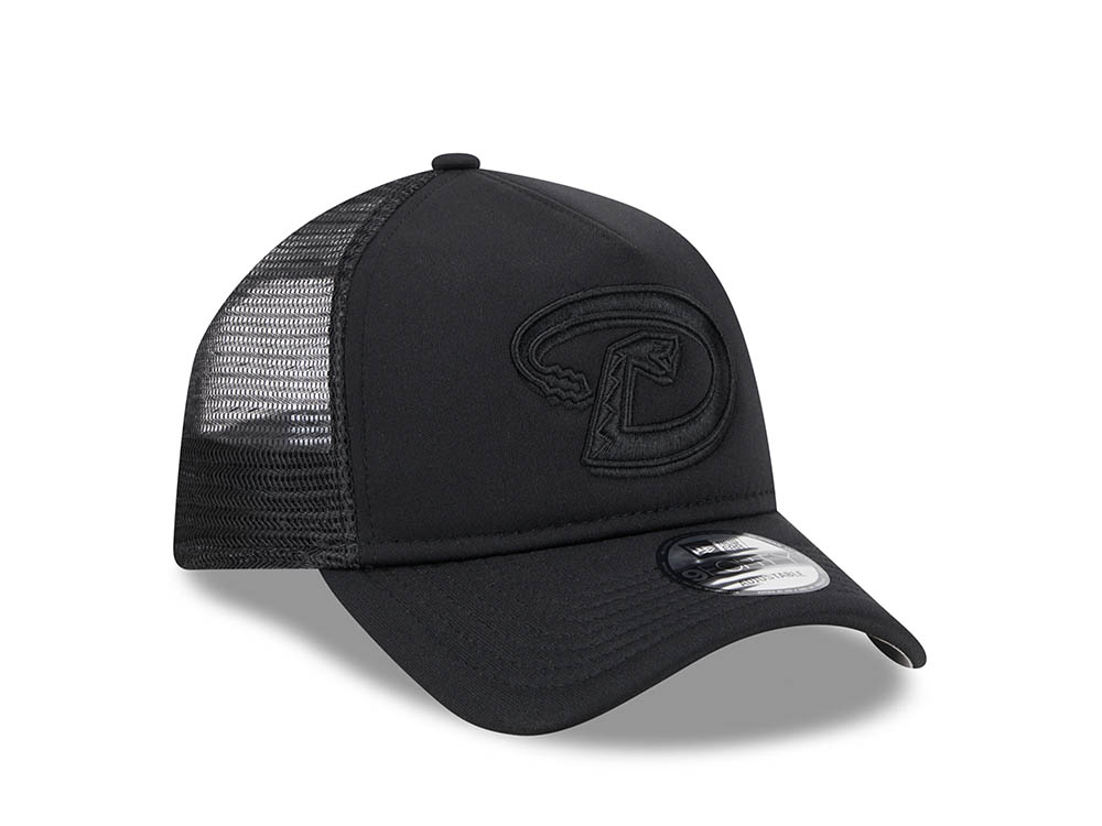 New Era Arizona Diamondbacks Black All Day 9Forty A Frame Trucker Snapback Cap